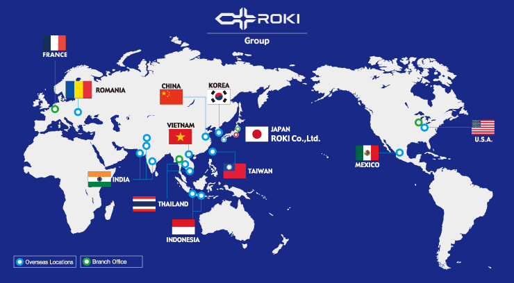 ROKI Co., Ltd.'s Global Network Map